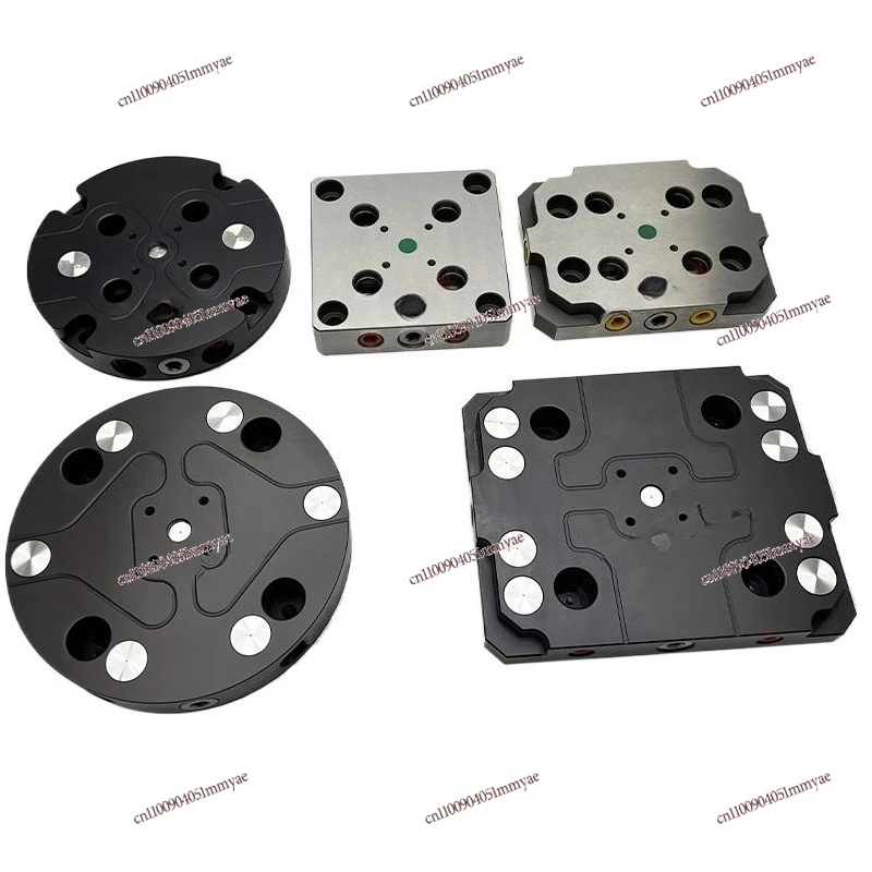 Zero point quick change plate fixture three four five axis self-centering vice integrated precise positioning