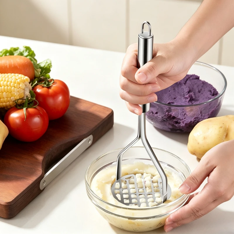 Baby Food With Sweet Potato - Triturador Manual de Patatas, Utensilio de