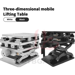 LY 3D XYZ-210 Moving Z Axis Scissor Type Lifting Adjusting Worktable For Fiber UV CO2 Laser Marking Machine Use With Manual Micr