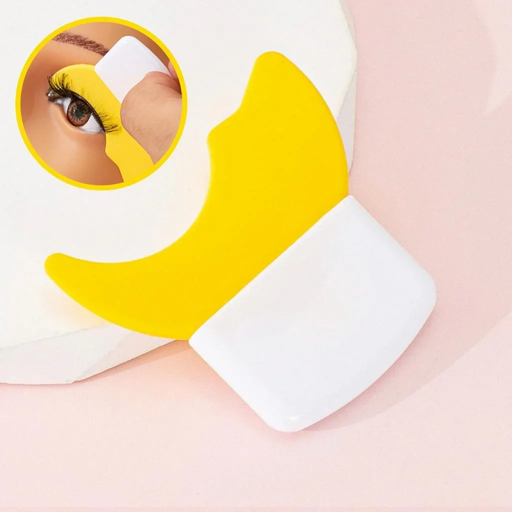 Herramienta auxiliar de maquillaje de ojos de silicona: rímel/sombra/delineador de ojos multifuncional, reutilizable, adecuada para maquillaje de ojos para principiantes