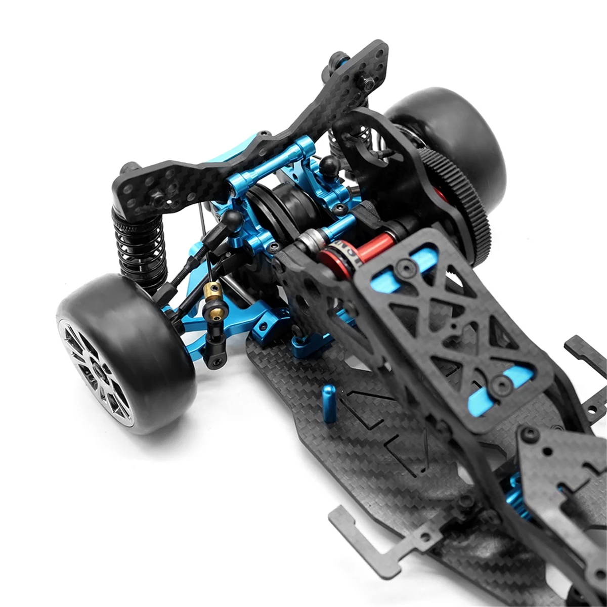 DIY RC Car Rear-Drive Drift Racing Frame 1/10 RC Car RC Frame Drift Car Kit Version RC Frame Drift Car Kit Version Blue