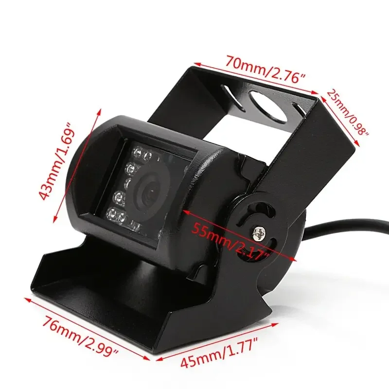New 18 IR LED Car Rearview Camera Night Vision Wide Angle Waterproof for Cars, Pickup Trucks, SUVs, RVs, Vans
