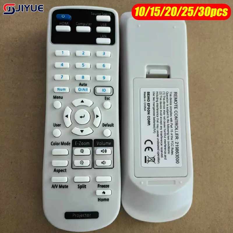 

30 шт. пульт дистанционного управления для проектора 154720001 ДЛЯ Epson EB-C30XE EB-30XE EB-C28SH Eb-x11 EB-S18 EB-S4 EB-X24 EB-S31 EB-W Fernbedienung