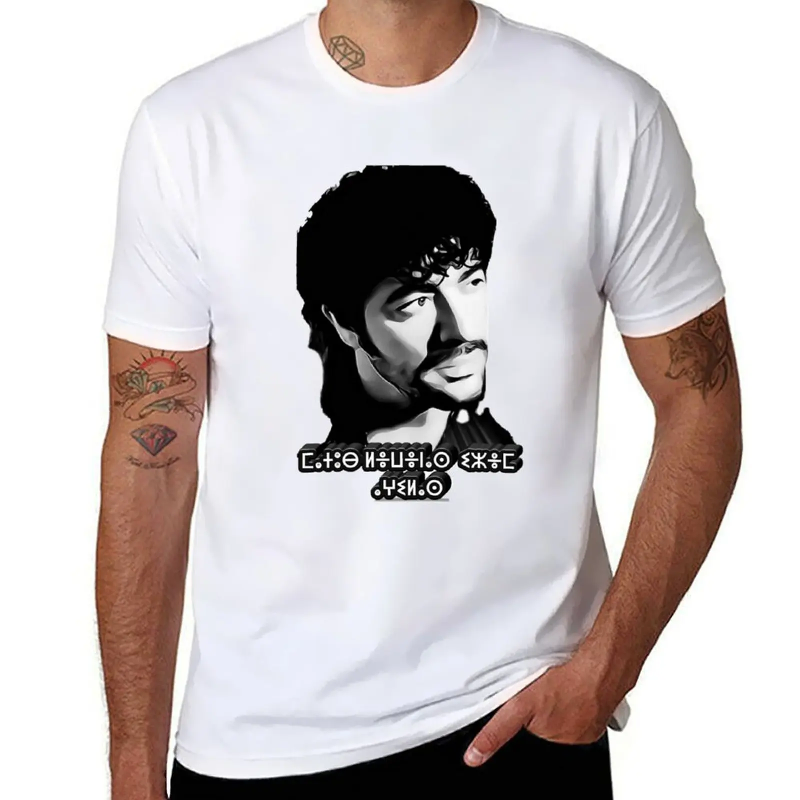 

Matoub lounes T-Shirt t shirts cotton 100% t shirt for man T-Shirt