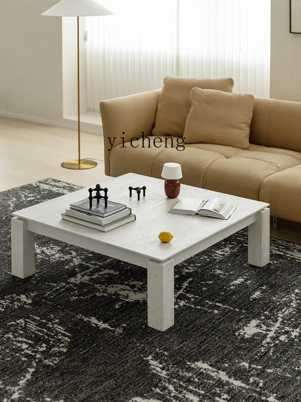 1-u10 Ash Tea Table Modern Light Luxury Small Apartment Living Room Home Tea Table