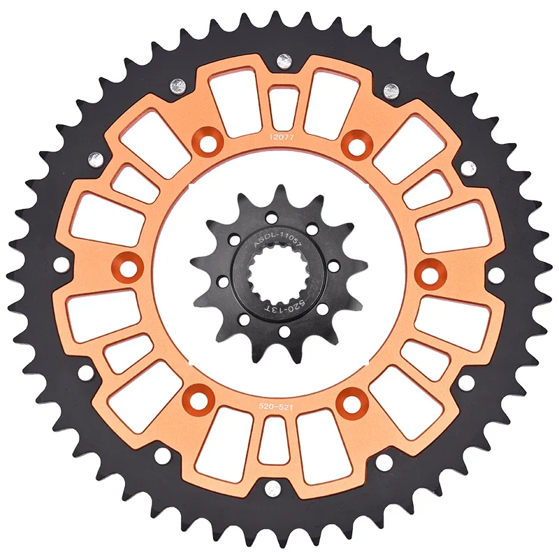 

520 13T 52T Front Rear Sprocket 250 FC 250 EXC XC-F EXC-F XCF-W 300 EXC EXC-F XCF-W 400 XC-W 350 450 XC-F For KTM For Husqvarna