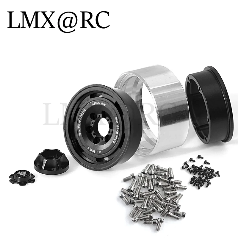 4pcs Retro Metal 1.9" Beadlock Wheel Rim Wheel Hub for 1/10 RC Crawler Car Axial SCX10 Traxxas TRX4 RC4WD D90 Redcat Gen8