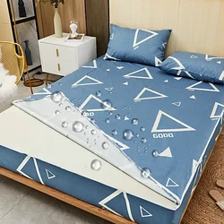 Waterproof Mattress Cover with Zipper Removable Six-Sided Bed Cover All Inclusive Customized Fitted Sheet Mattress Protector Pad
