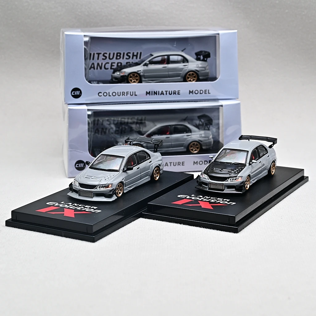 

CM модель 1/64 EVOIX Refit Lancer Evolution серое углеродное волокно имитация литья под давлением модель автомобиля из сплава коллекционные игрушки подарки