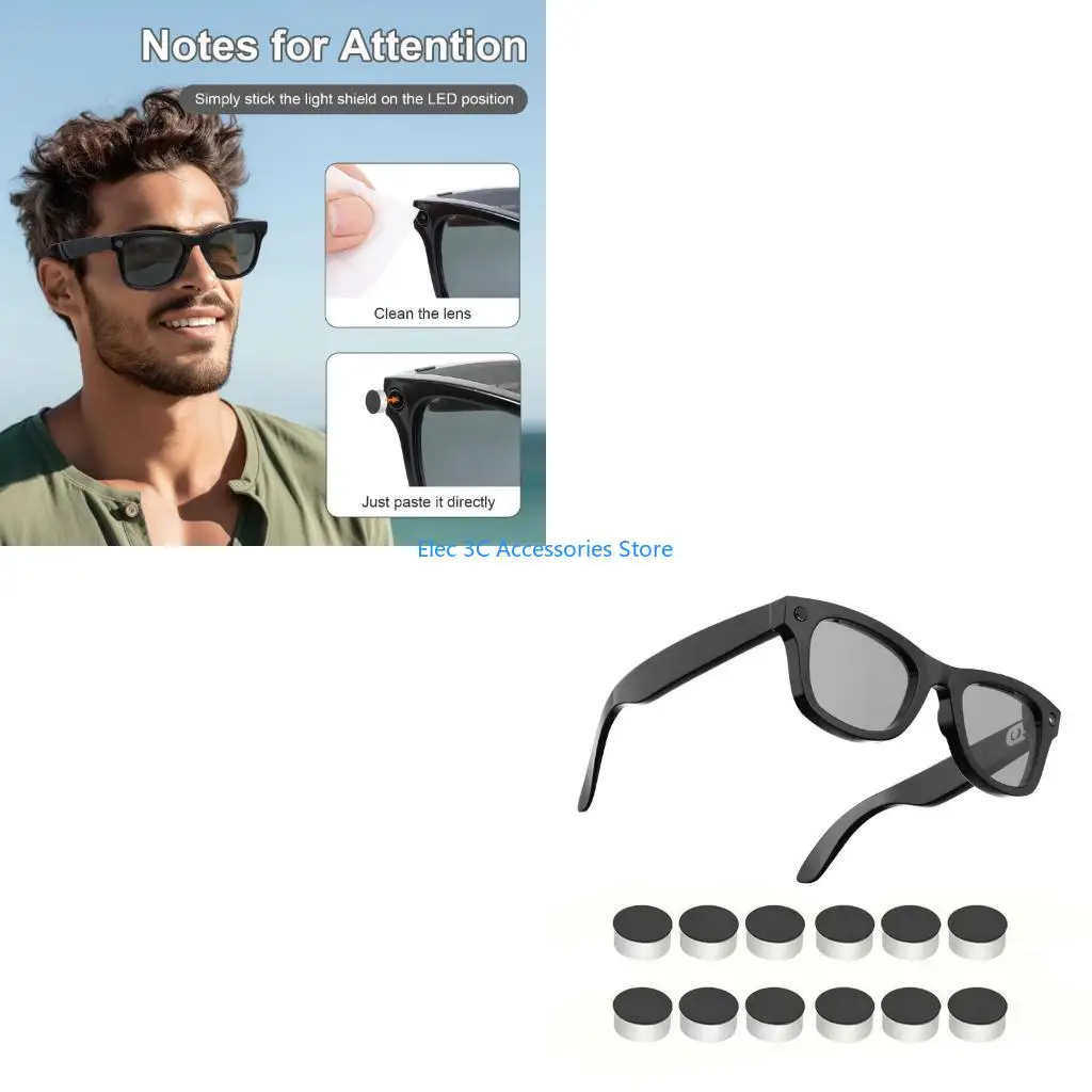 Y51A Light Area Cover Pack for Glasses with Replacement Nose Supports
