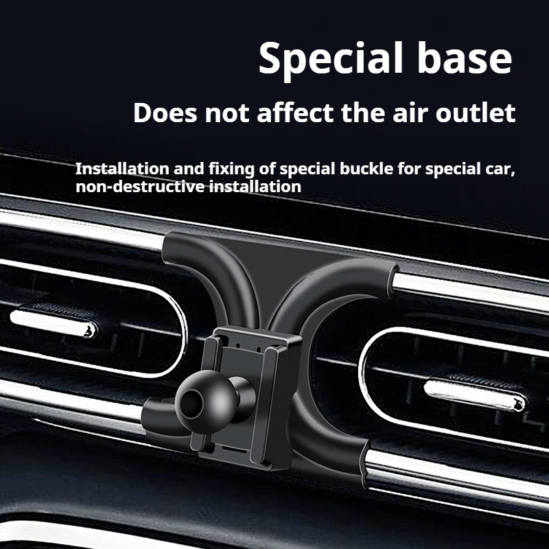 For Audi A6 c7 4G A7 4G8 2012-2018 Car Phone Holder Special Fixed Bracket Base 17mm Not Blocking Air Outlet Interior Accessories view 3