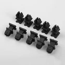 10Pcs Auto Fastener Boot Trim Clips Strip Cover for Mercedes Benz SLK CLK SL S W220 W140 CLS CLASS Black Plastic Car Rivets