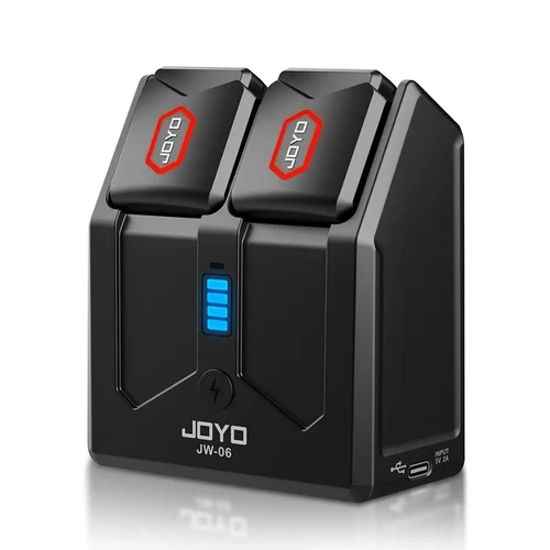 JOYO JW-06 Sistema de guitarra inalámbrica Transmisor y receptor de guitarra inalámbrico digital de 5,8 GHz con estuche de carga portátil