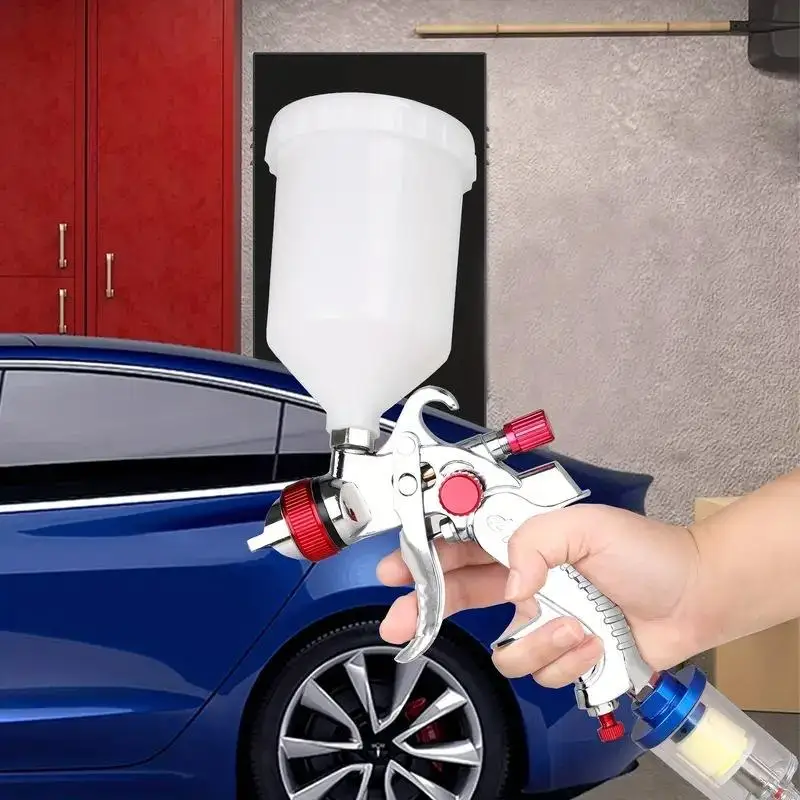 #1PC 125/250/600ml Plastic Spray Paint Cup Sprayer Cup Air Gravity Feed Paint Spray Pot Thread Connector For Spray Parts