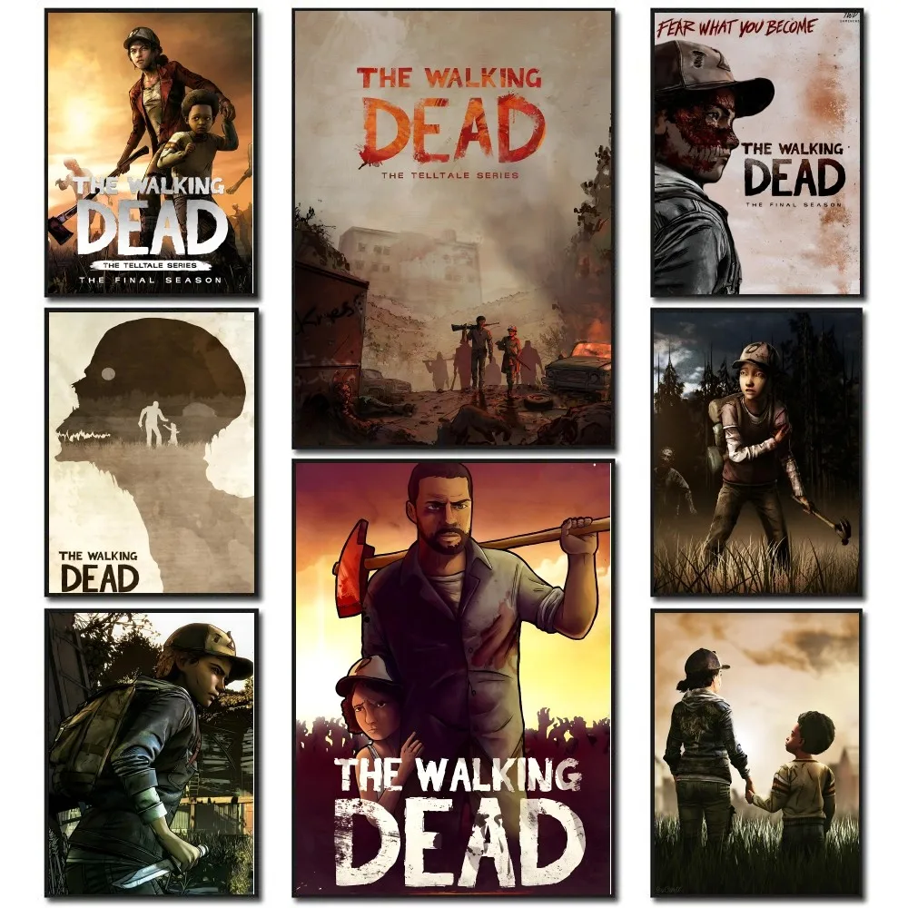 ملصقات ملصقات لعبة الموتى المشي ، زخرفة فنية جدارية ، غرفة المعيشة ، غرفة النوم ، المدخل ، المقهى ، ديكور اللوحة