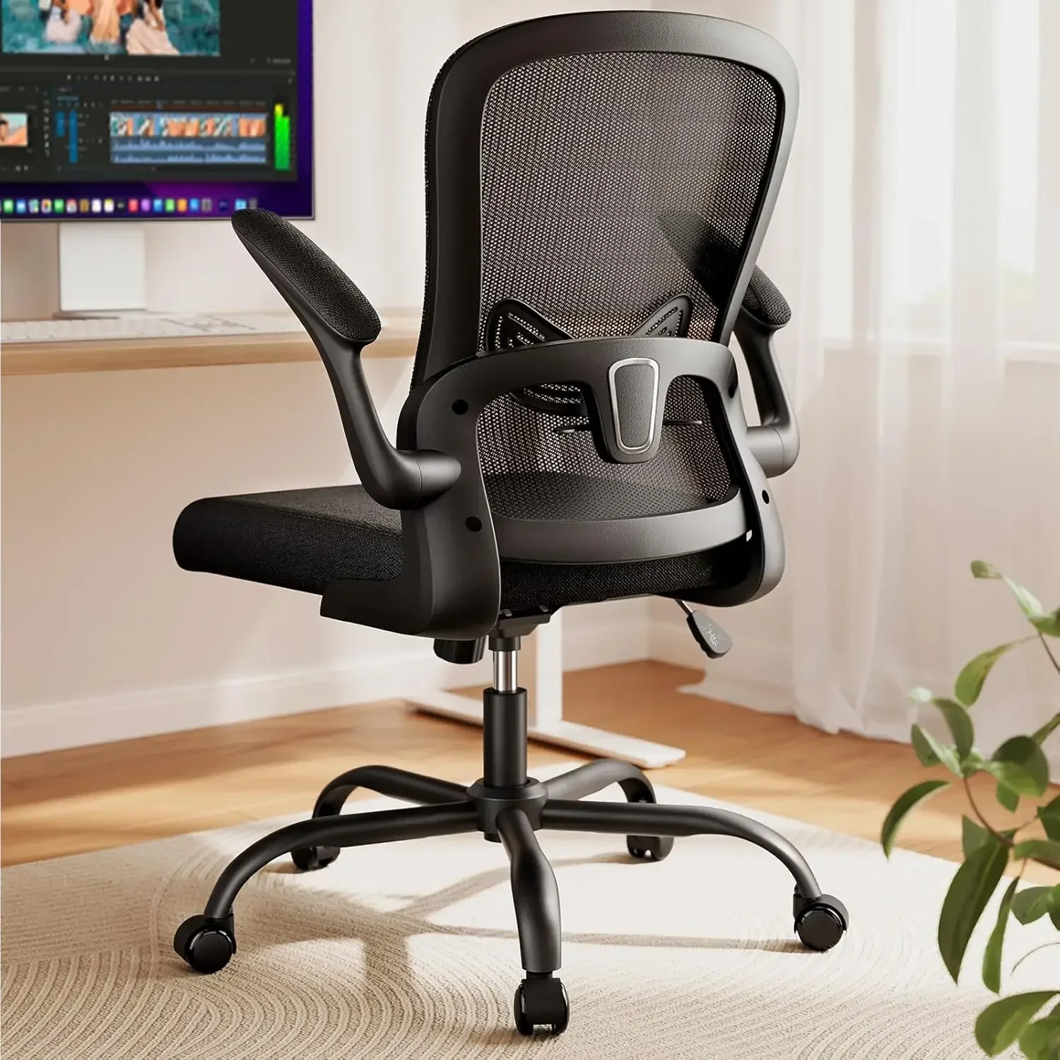 

Office Chair Ergonomic-Desk Chair: Mesh Back Home Office Chair with Adjustable Lumbar Support, Computer Desk Chair