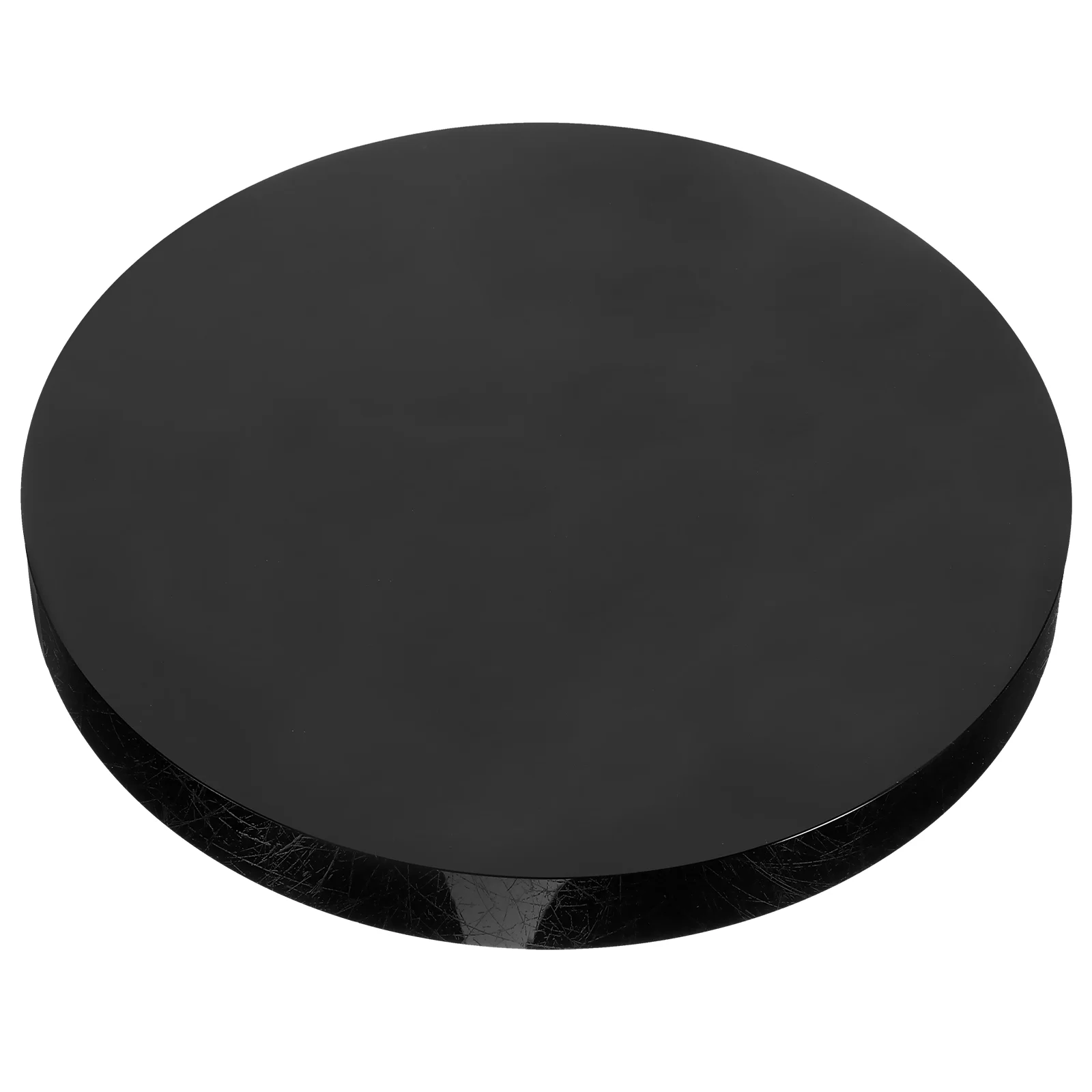 Music Obsidian Round Mirror Circle Disc Plate Table Centerpieces for Dining Room