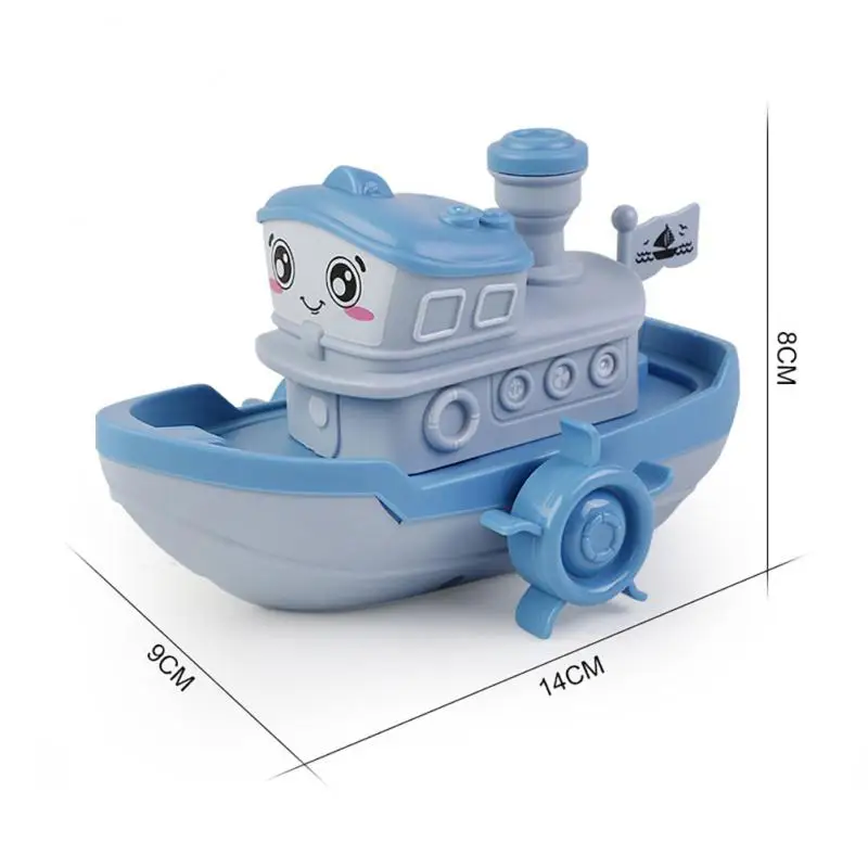 

Bath Swimming Bath Toy With Leaking Holes Baby Bath Toys Impact-resistant Abs Babys Bath Toy Boat Children Clockwork Toy Cute