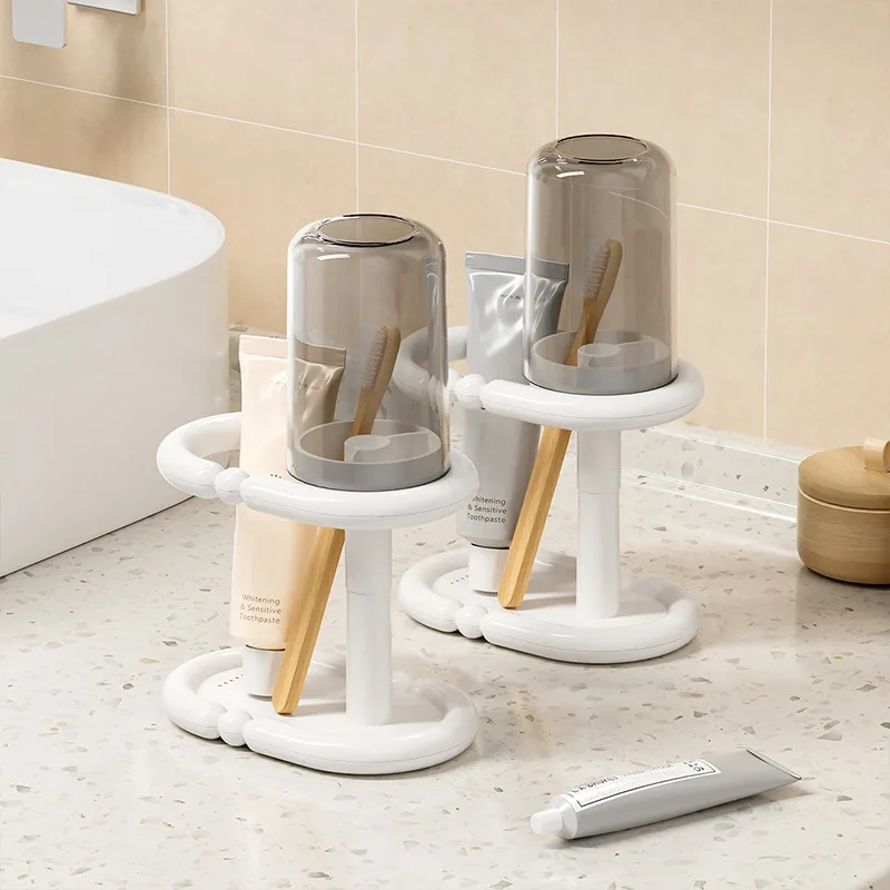 Residential Students Dust-proof Toothbrush Toothset Tooth Cylinder Storage Shelf Student Dormitory Mouthwash Cup Toiletries Set