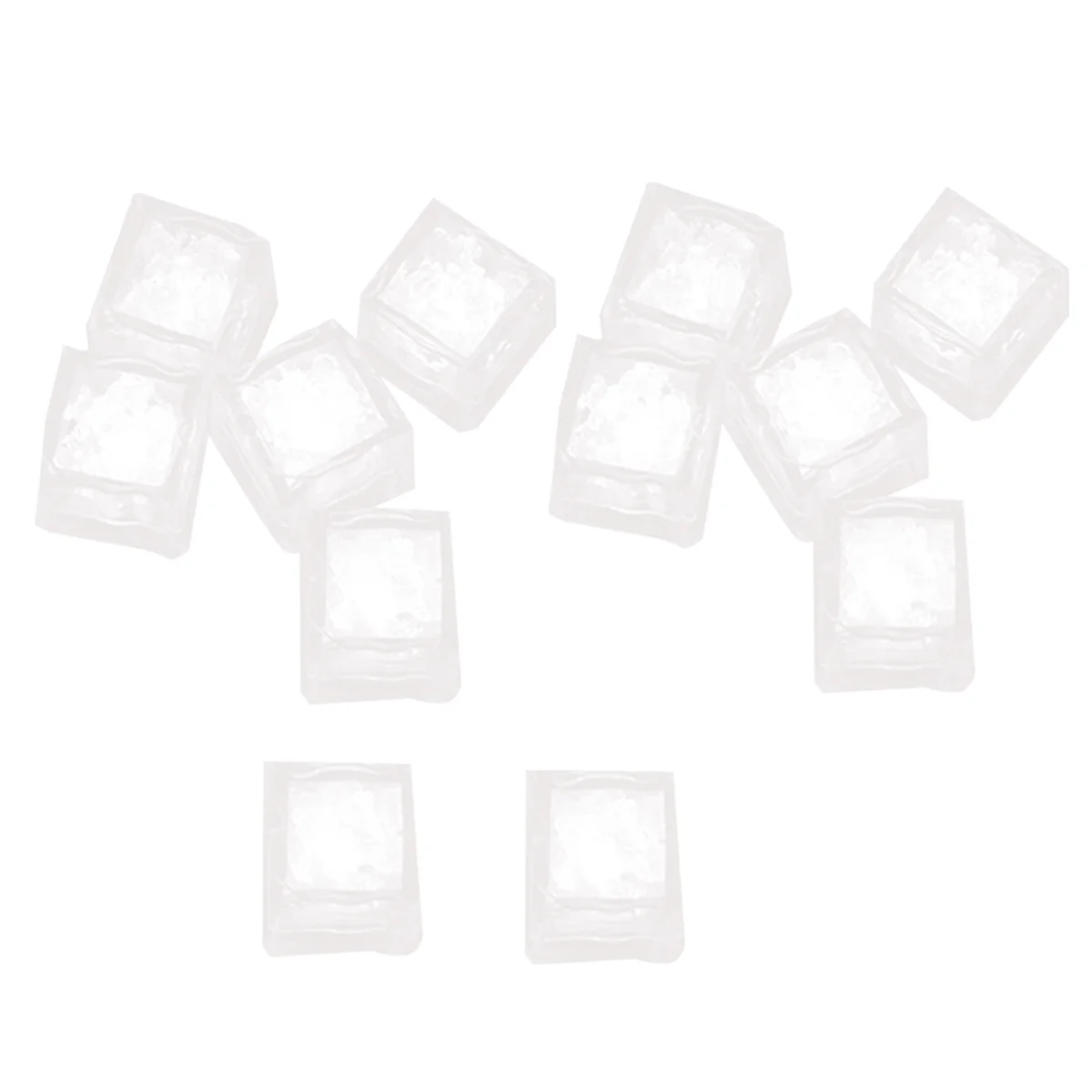 Impermeável LED Ice-Cube, Brilho Piscando no Escuro, Light Up para Bar, Clube, Beber, Decoração de Festa B, 12Pcs