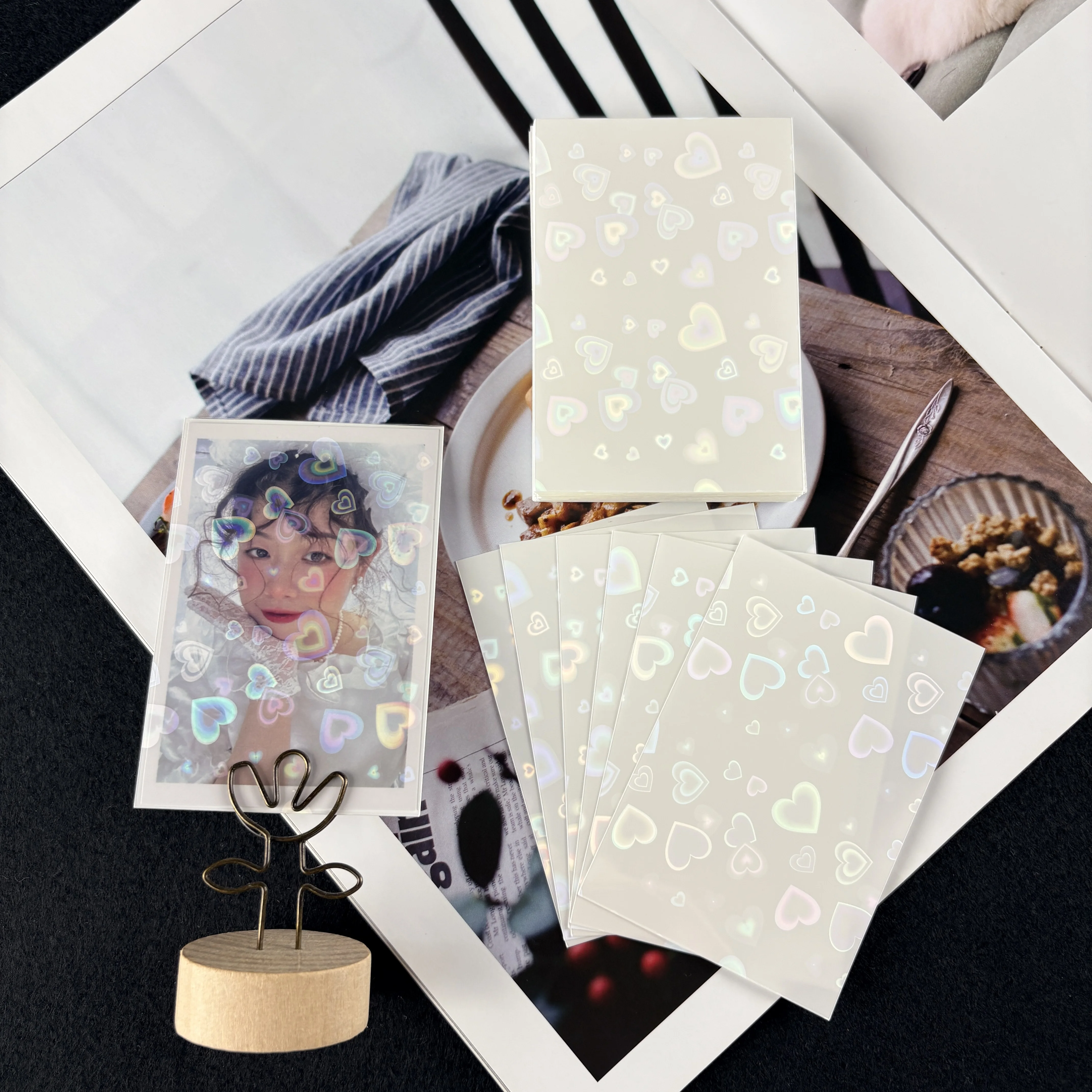 50-250Pcs Kpop Card Sleeves Card Holder 61*91mm Binder Photocard Holder Photo Card Films Cards Protector Photo Cards Protective
