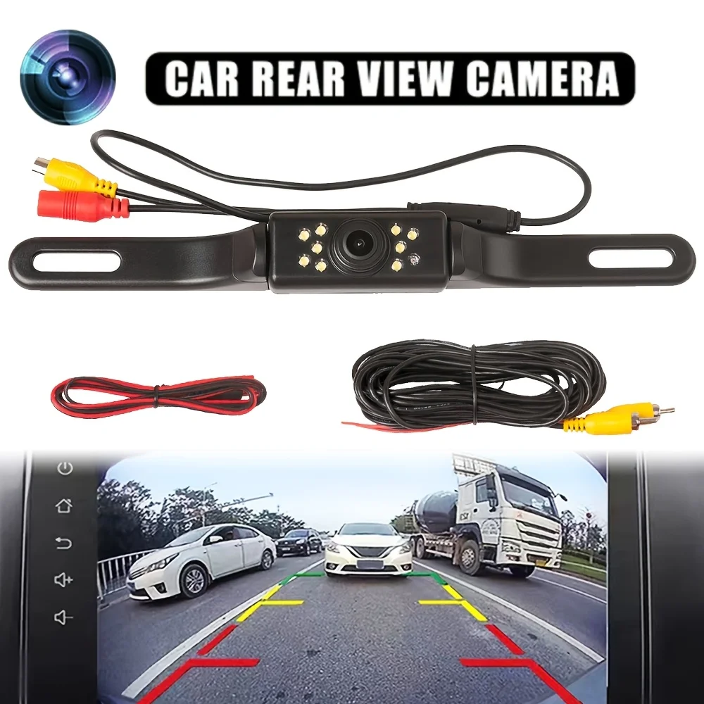 Car Backup Camera, RearView Camera with 9 LED Rear Camera,  Rear View Camera,Universal Fit for Cars, SUV, Trucks, RV, Pickup
