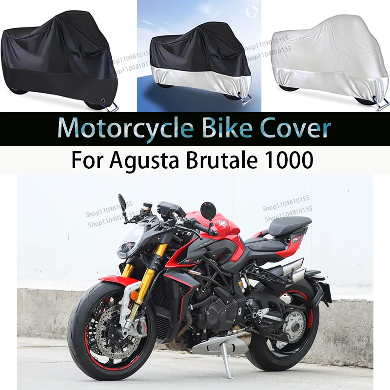 

For AgustaBrutale1000 Motorcycle Cover Moto Rain Cover Waterproof Dustproof UV Cover Coat Indoor Outdoor Motorbike Scooter Cover