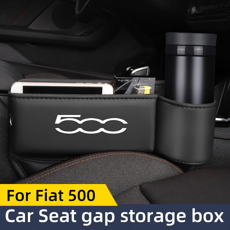 

For Fiat 500 500C 500X Seat Clip Gap Storage Box Car Central Control Storage Device Seat Leak Proof Gap Crevice Storage Bag