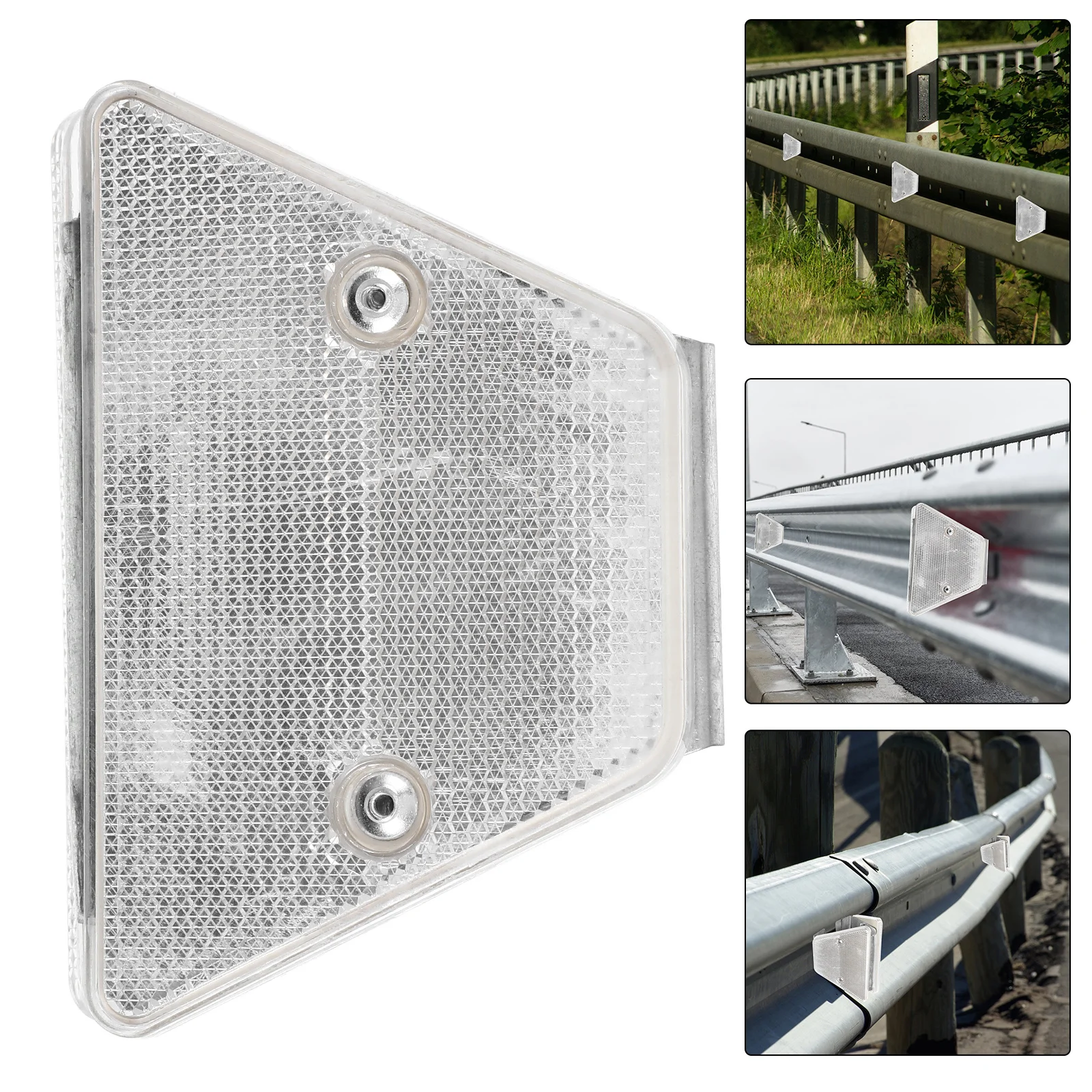 

Road Reflector Trapezoid Reflective Driveway Marker Two-Side Durable Safety Pavement Delineator Reflective Driveway Markers