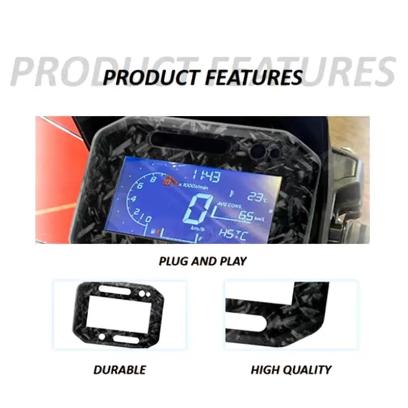 For ADV 160 Panel Gauge Cover Protector Black/Carbon/Fiber Fiber Design With Tape 1PCS