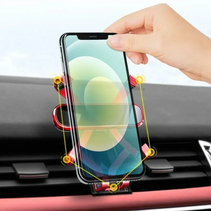 For Land Rover Range Rover Evoque Velar Black Car Air Vent Mobile Phone Holder GPS Navigation Holder Interior Accessories