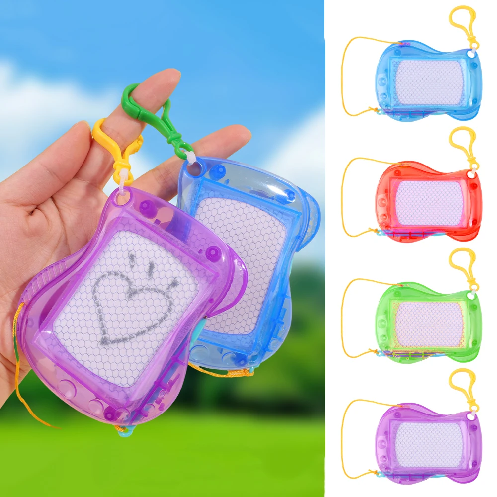 Funny Kids Magnetic Puzzle Small Drawing Board Toys Baby Magnetic Graffiti Drawing Board Mini Handwriting Board Backpack Pendant