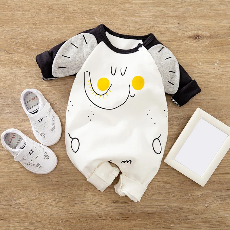 Newborn Baby Romper Cotton comfort long sleeve Unisex Baby Bodysuits Cartoons Animal Style 0-2 years old  Bebe Boy Girl Clothes