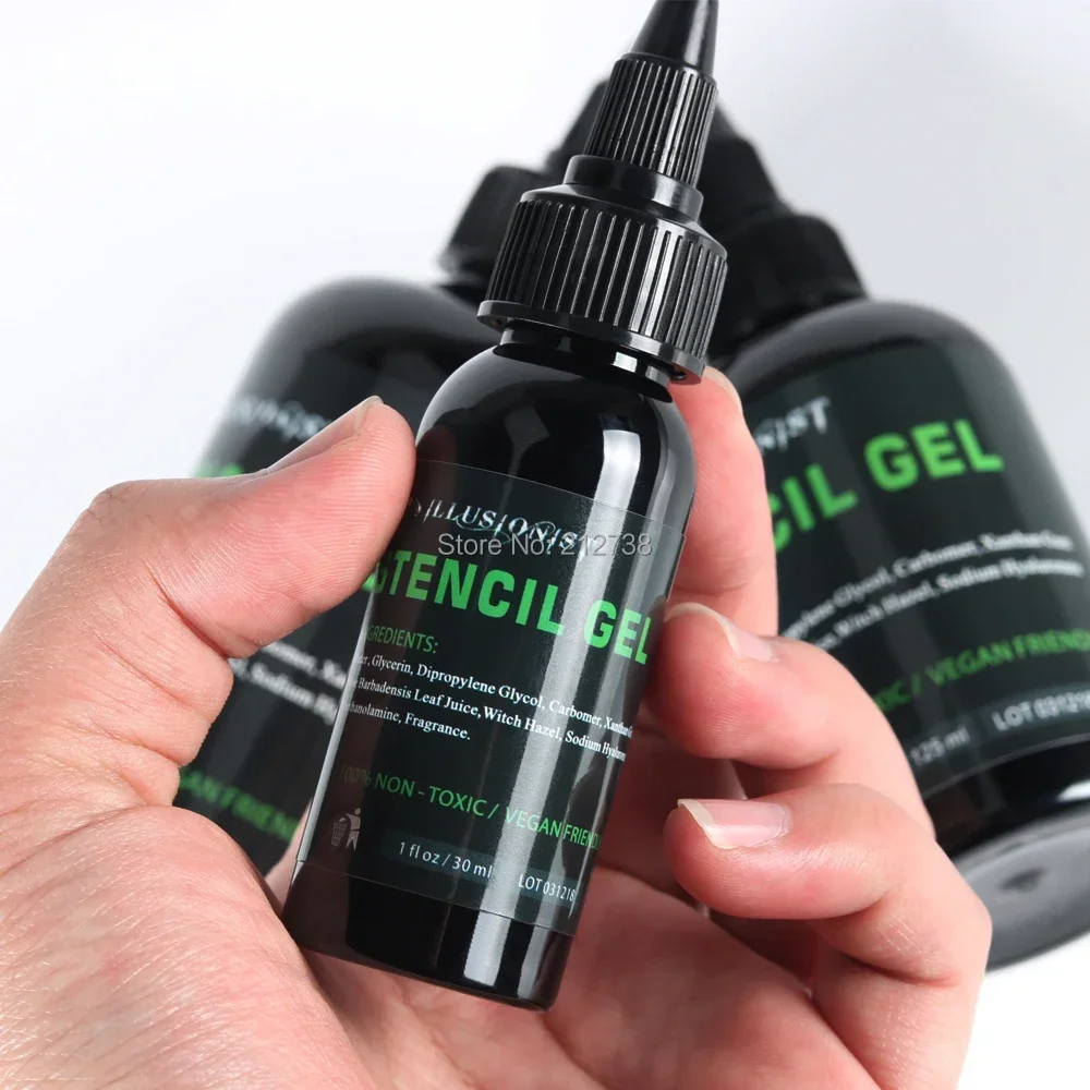 30/125/250ML Professional Tattoo Transfer Cream Magic Tattoo Stencil Gel Thermal Copier Longer Lasting Body Paint Stencil Stuff