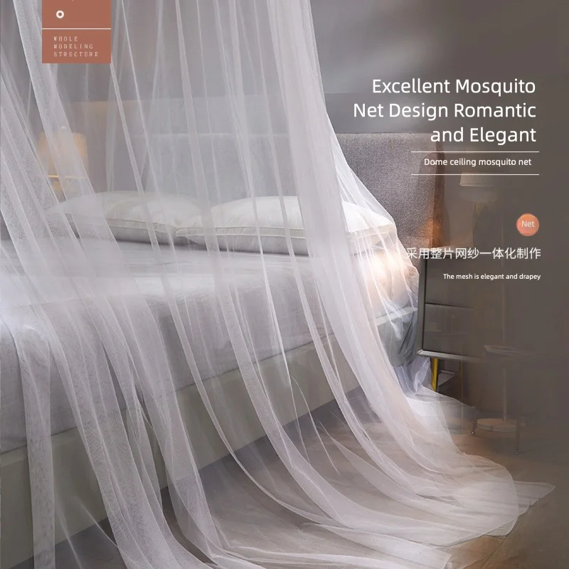 Simple Hanging home Mosquito Net   Suspended Type   Foldable Mesh Net for Single/Double Bed  holiday style  bed mosquito net