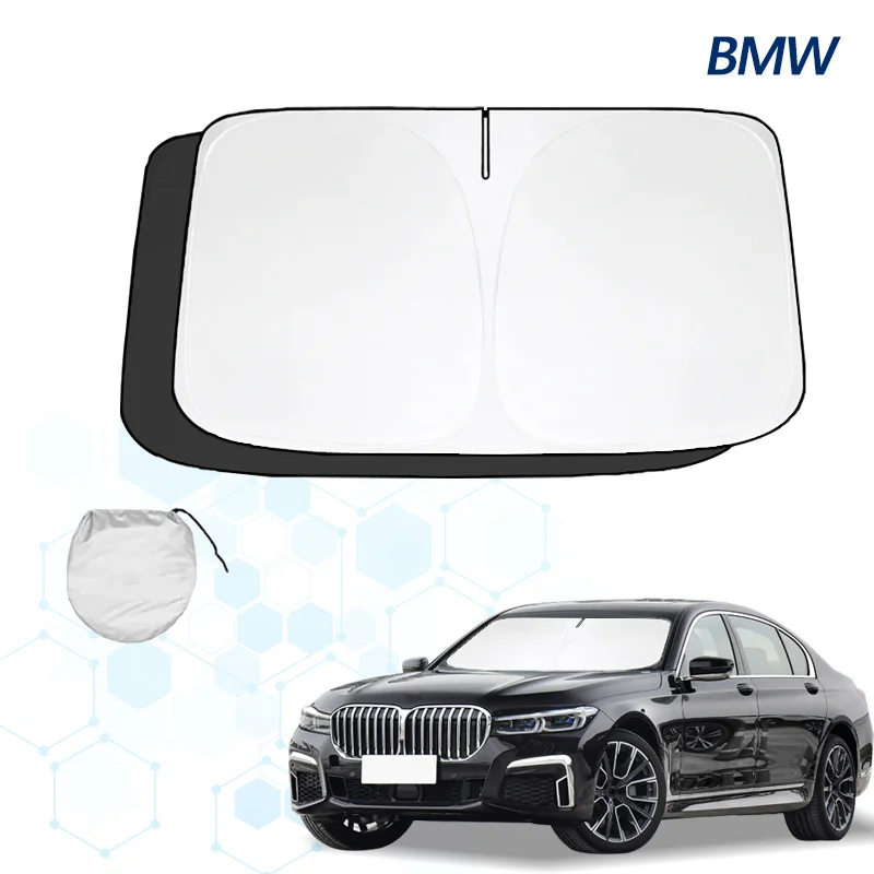 Car Windshield Sun Shade For BMW 7 Series G11 G12 Sunshade Summer Visor Protector Foldable Blocks UV Rays Protection Accessories