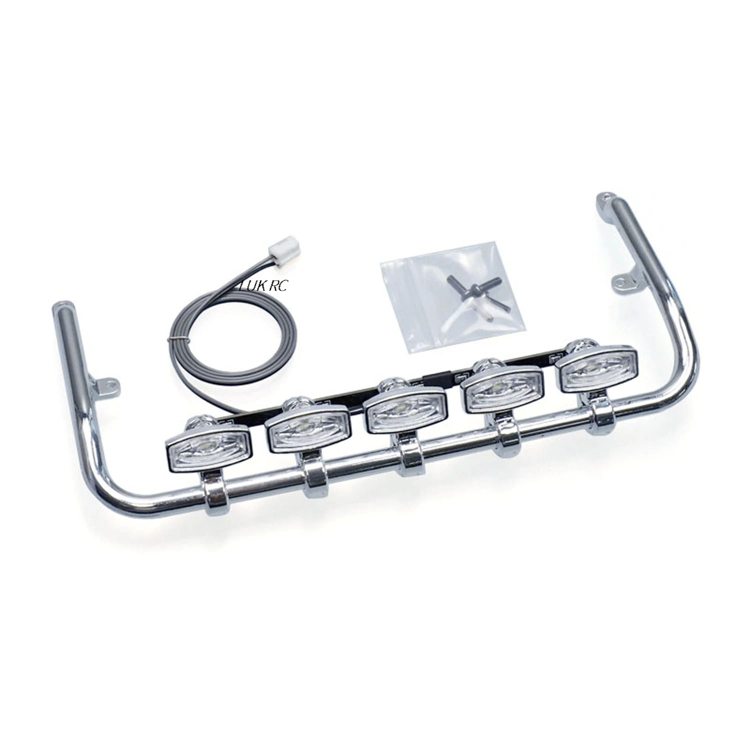 

Square Roof Spotlights 5V Plastic Front LED for 1/14 DIY RC Tractor Truck 770S 56368 56371 56376 RC Lorry Model Vehicle Tipper