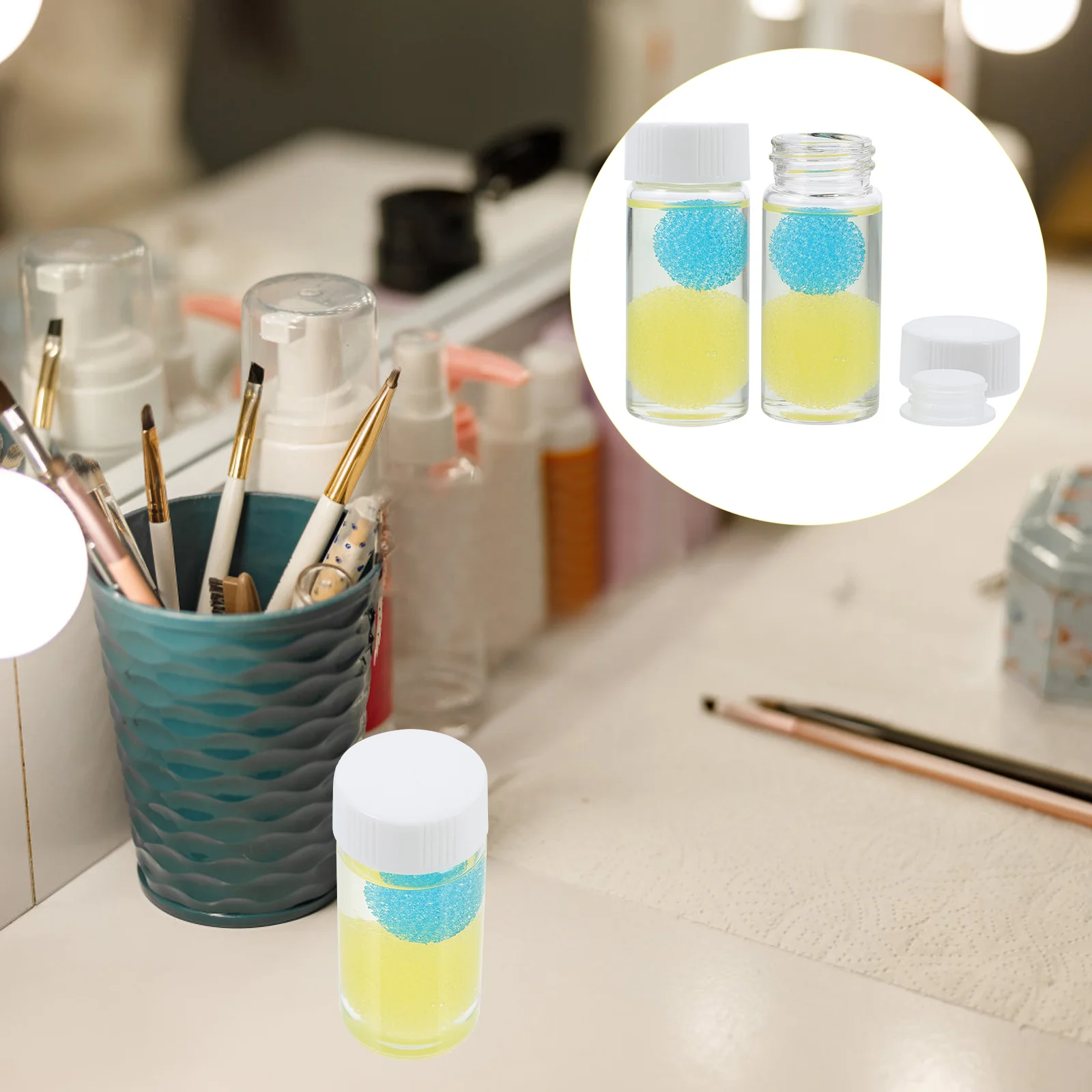 2 stücke Wimpern Graft Pinzette Reiniger Auslaufsicher Einweichen Flasche Für Kleber Rückstände Entfernung Wimpern Pinzette Reinigung Versorgung salon