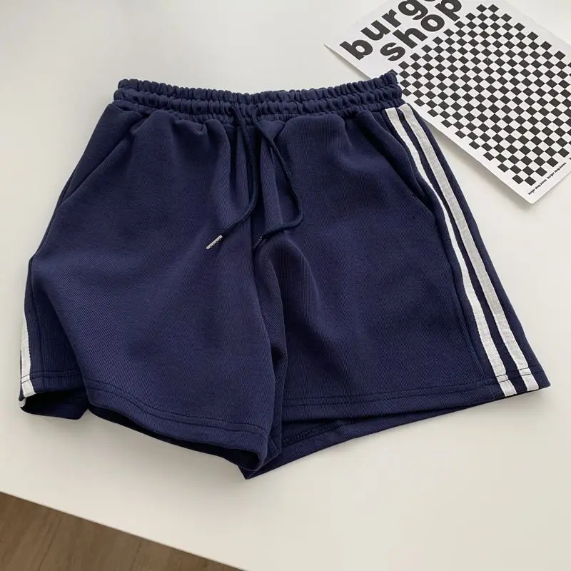 4-colors Shorts Women Summer Patchwork Drawstring High Waist Unisex Breathable Design Harajuku All-match Classic Шорты Женский - Image 4