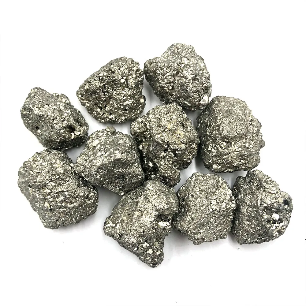 Pyrite Raw Stone Natural Chalcopyrite Fools Gold Nuggets Quartz Crystals Cluster Healing Mineral Reiki Gemstones Home Decoration view 6