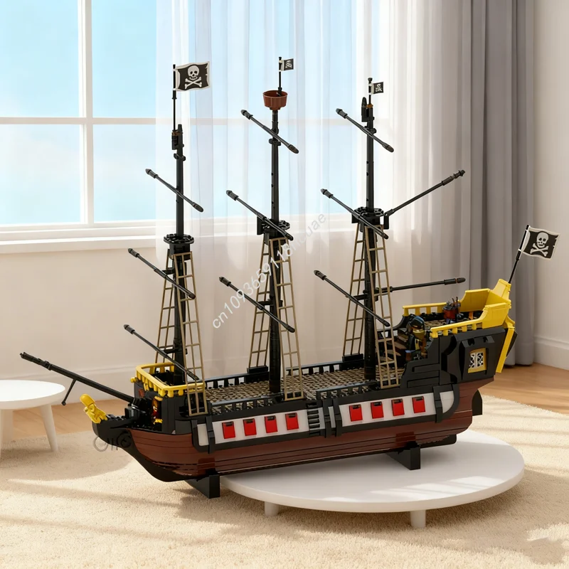 

1851pcs MOC Barracuda Ship XL Piratesed Model Building blocks toys Architecture Assemble Christmas gifts idea Kids Birthday