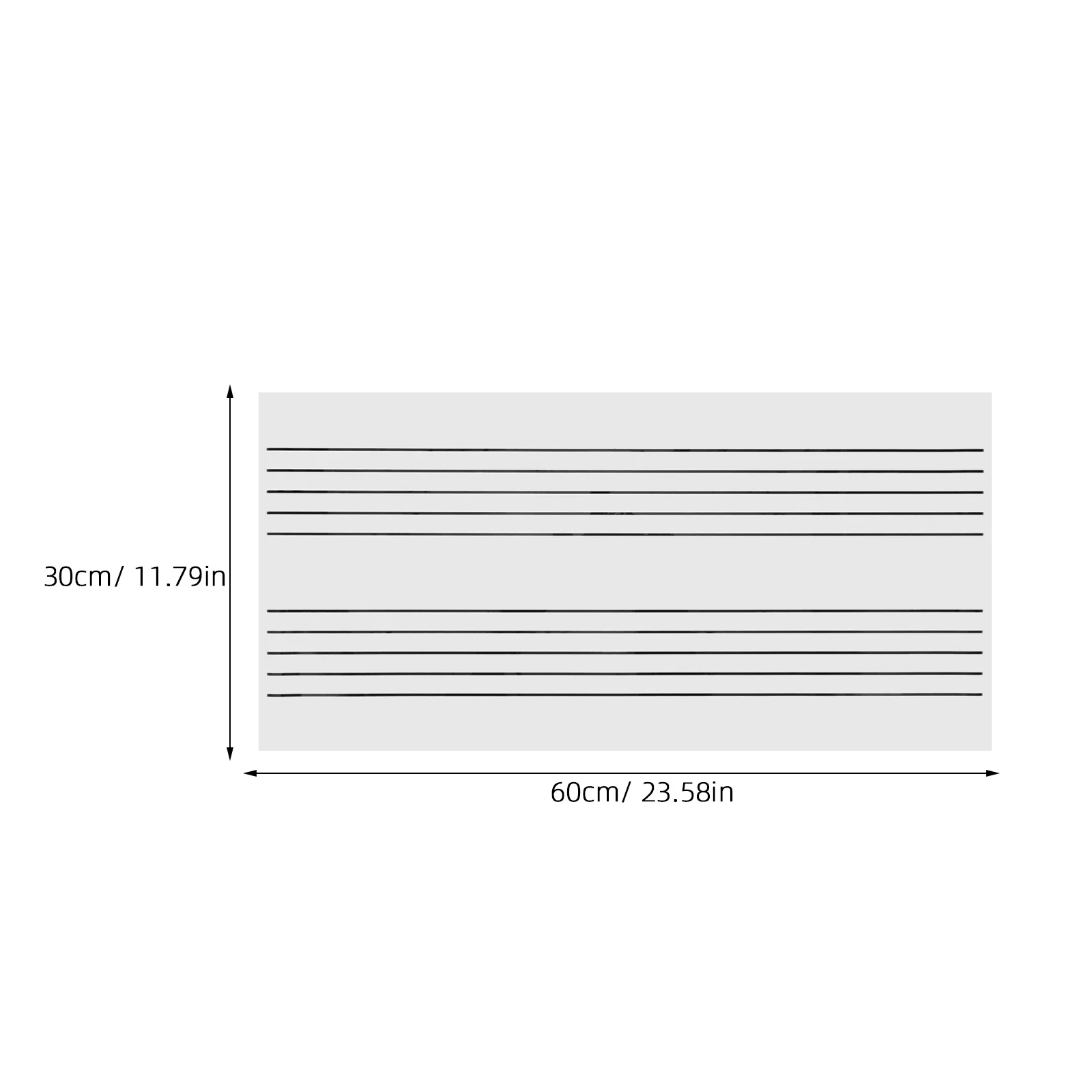 Blackboard Stickers Staff Whiteboard Rubber Magnetic Dry Erase Note Reading Borad