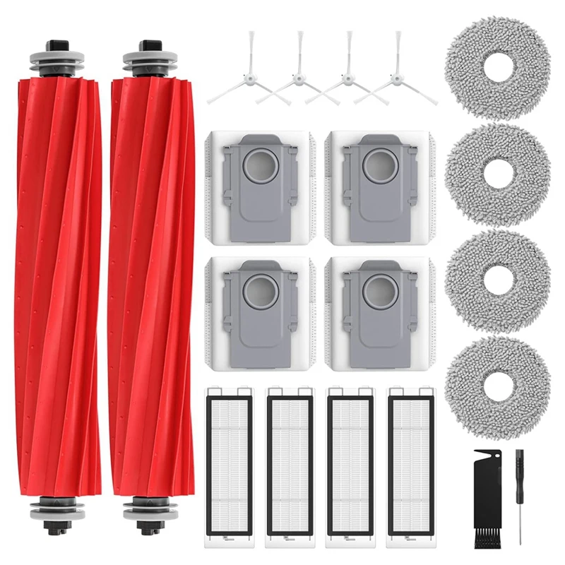 Pièces de rechange pour aspirateur robot Roborock Q Revo, brosse latérale principale, filtre Hepa, vadrouille, tampons de gril, sacs à poussière