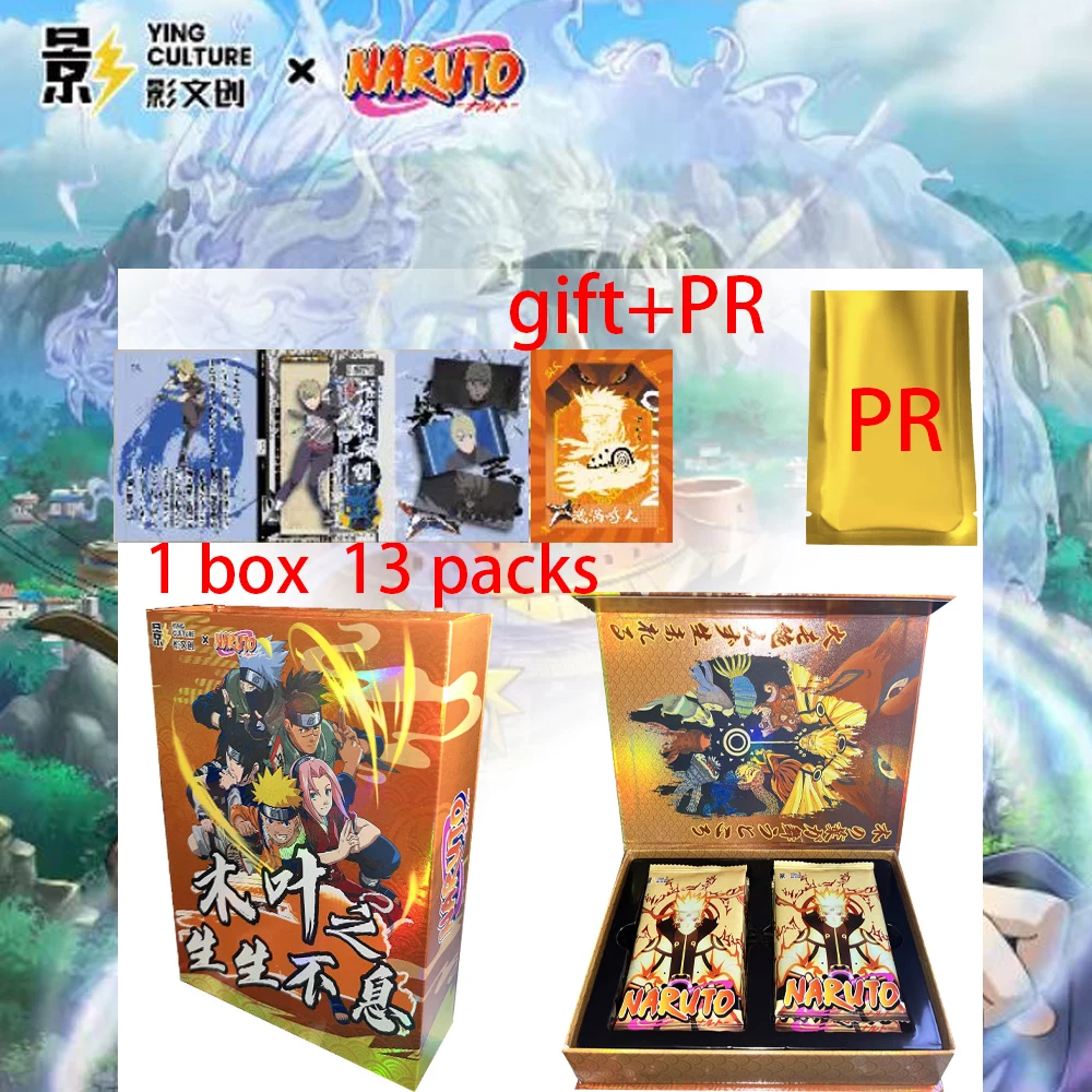 Wholesales Naruto Collection Cards Booster Box YING CULTURE The Bonds of Konoha Rare Anime Playing Cards Hobby Gifts