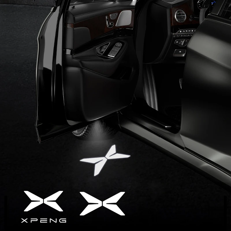 Luz de Boas-Vindas LED para Carro com Projetor de Logo para Xpeng P7 G3 G6 G9 F30 N5 P5 X2 X9 G3i P7i H93 Beta Xiaopeng 1/2PCS