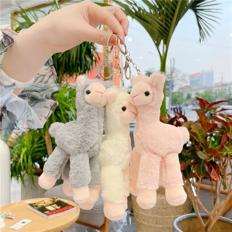 Ins Small Fresh Cartoon Sheep Plush Toy Keychain Pendant Creative Exquisite Fashion Backpack Pendant Birthday Gifts