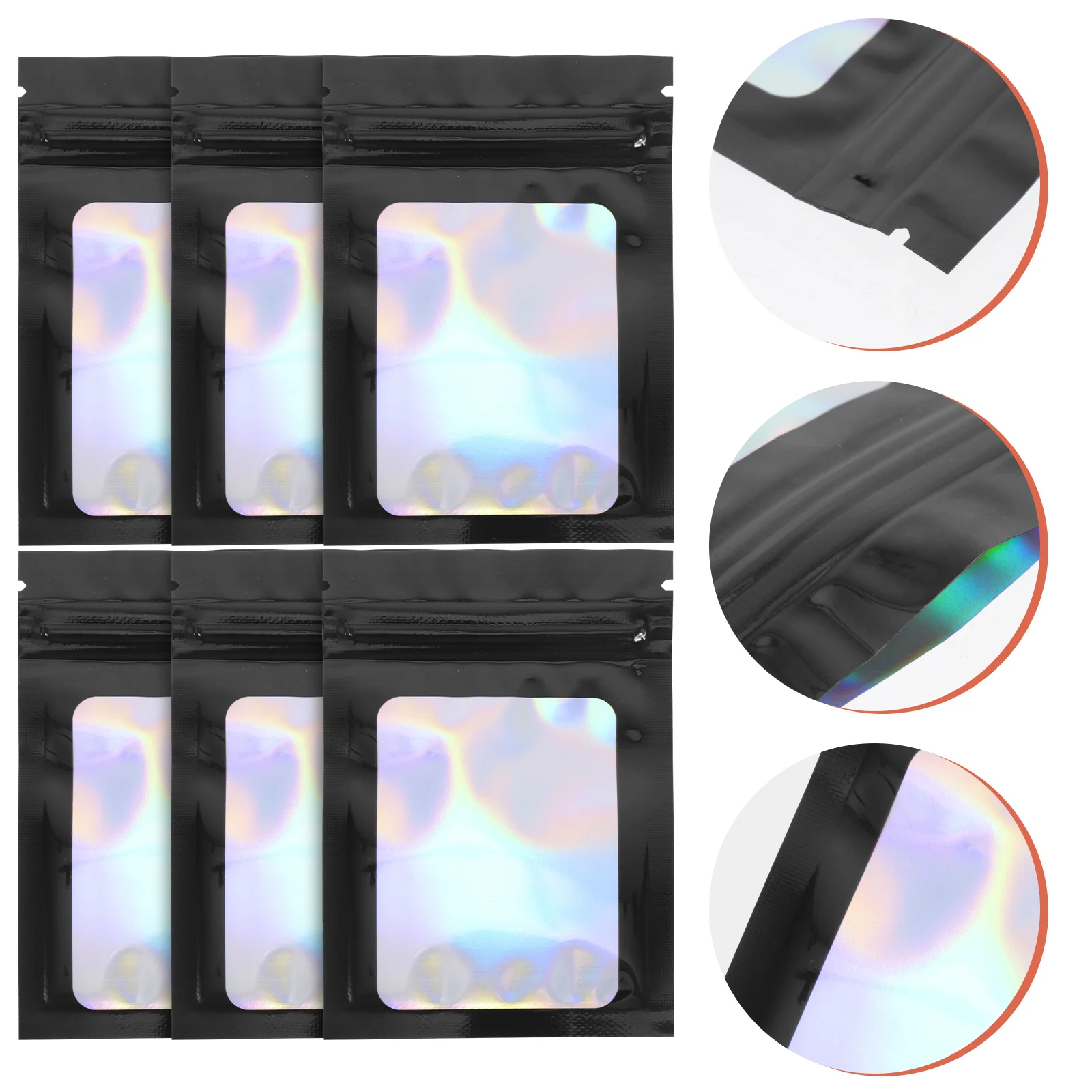 

100 Pcs Jewelry Sealing Colorful Gift Packaging Bags Necklace Packing Car Self Miss Reusable