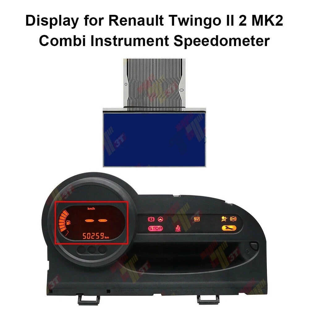 

Dashboard LCD Display for Renault Twingo II 2 MK2 Combi Speedometer Instrument