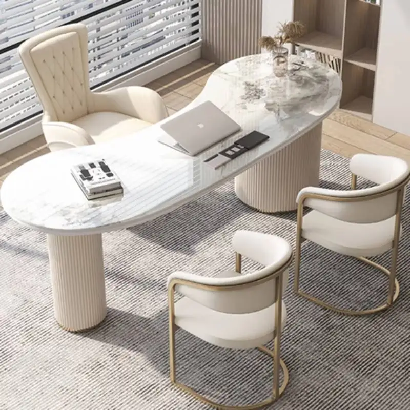Strong White Executive Office Desk Storage Cheap Modern Luxury Executive Office Desk Large Wooden Tisch Small Spaces Furniture