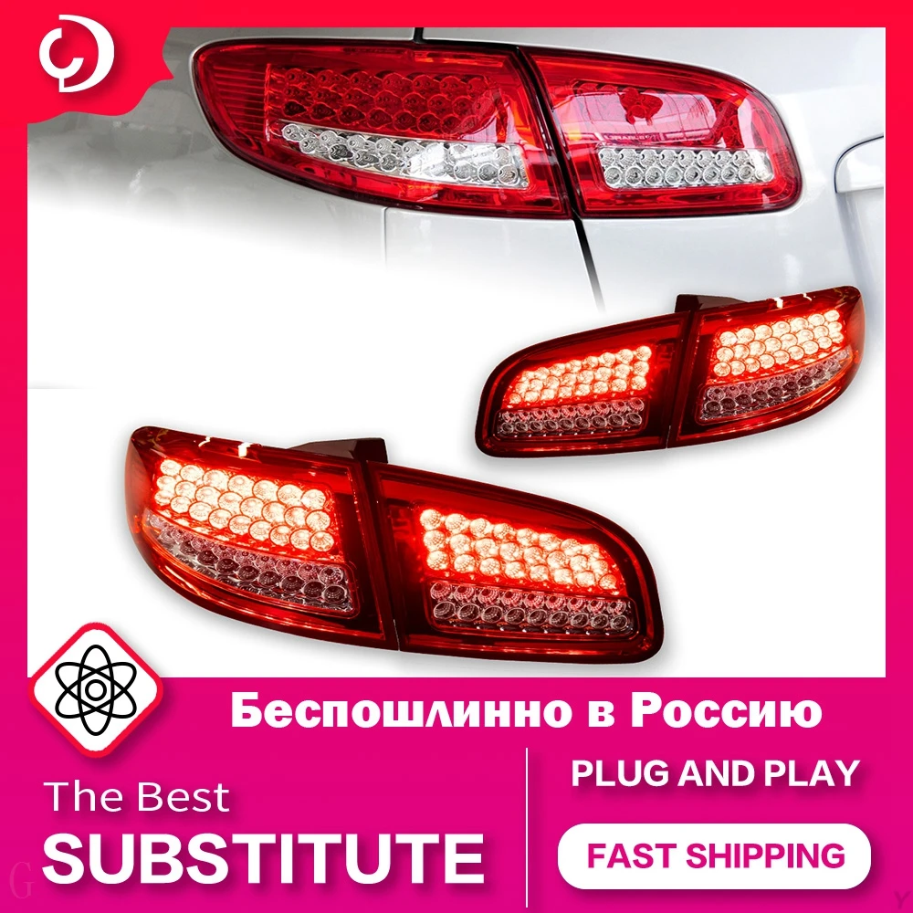 AKD Car Styling Taillights for SantaFe 2010-2012 LED Tail Light DRL Tail Lamp Turn Signal Rear Reverse Brake